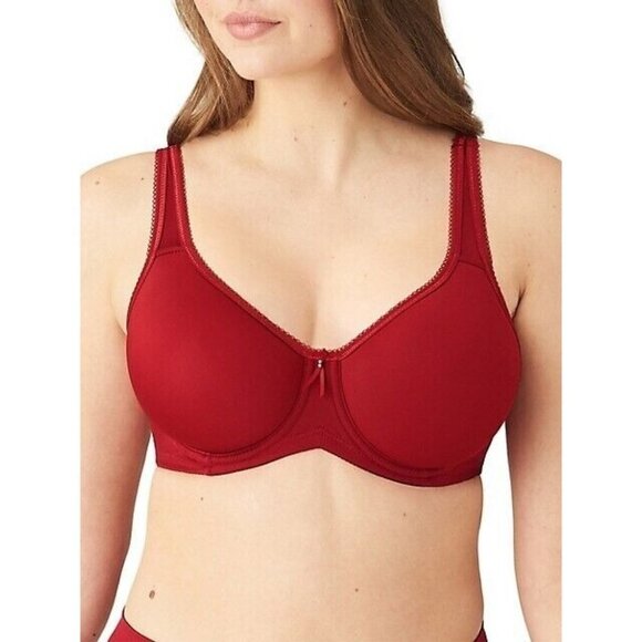 Wacoal Contour Bra Women's Size 38d Red Adjustable Straps Padded - Picture 1 of 9